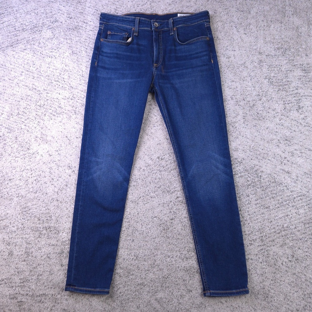 Rag Bone Cate Jeans Womens 30 30x27 Ankle Skinny Mid Rise Blue Stretch USA Made